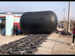 इन्फ्लेटेबल रबर फेंडर पर टायर शीथ स्थापित करने के चरण