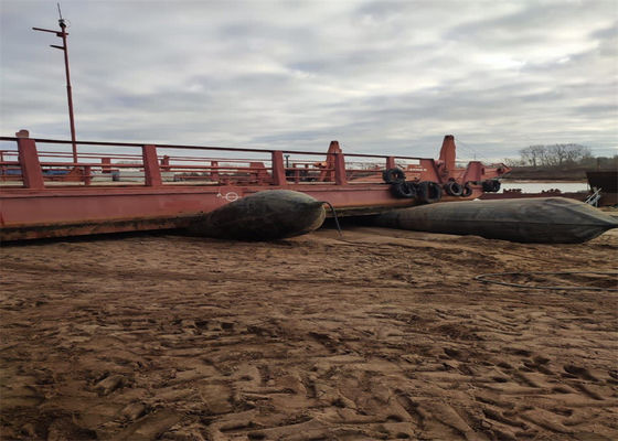 गुणवत्ता जहाज लॉन्चिंग लिफ्टिंग उच्च दबाव सीमा 0.2-0.4Mpa के साथ inflatable समुद्री एयरबैग फैक्टरी