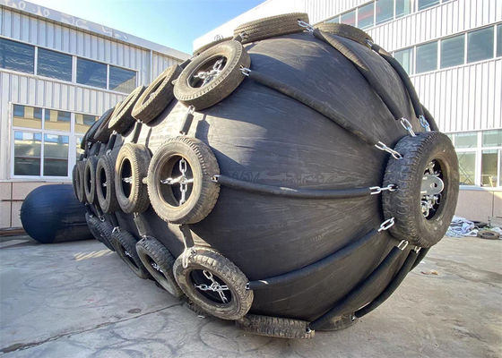 गुणवत्ता समुद्री योकोहामा प्रकार के पनीमेटिक रबर फेंडर्स फ्लोटिंग आईएसओ 17357 फैक्टरी