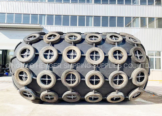 गुणवत्ता 3300x6500 मिमी वायवीय रबर फेंडर ISO17357 प्रमाणित 80Kpa फैक्टरी