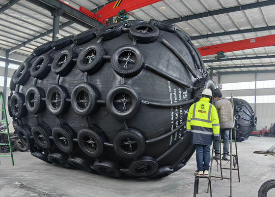 गुणवत्ता वाष्पजन्य समुद्री फेंडर योकोहामा चेन नेट के साथ प्राकृतिक रबर के inflatable फेंडर फैक्टरी