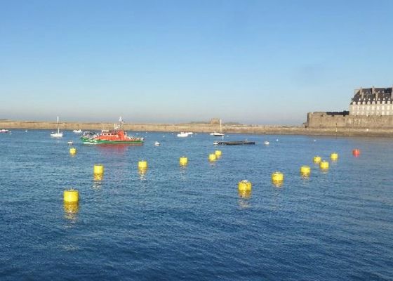 गुणवत्ता चेन समर्थन के साथ 100 किलो फोम भरा मूरिंग Buoys, जहाज मूरिंग Buoys फैक्टरी