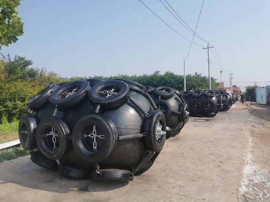 गुणवत्ता 500 X 1000MM चेन टायर 50Kpa वायवीय रबर फेंडर फैक्टरी