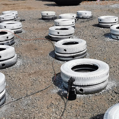 गुणवत्ता 0.3-4.8 एम उपलब्ध आकारों और जहाज फेंडर अनुप्रयोगों के लिए 50kpa और 80kpa दबाव के साथ अनुकूलित वायवीय रबर फेंडर फैक्टरी