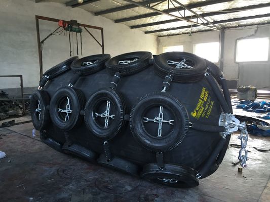 गुणवत्ता 50kpa 2.0D * 3.5L समुद्री योकोहामा वायवीय फेंडर प्राकृतिक रबर फैक्टरी