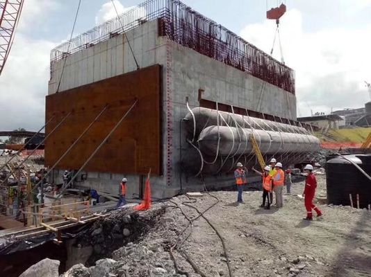 गुणवत्ता D15*L20m 0.20Mpa शिप लॉन्चिंग मरीन एयरबैग्स ऑप्टिमाइज्ड लेआउट फैक्टरी