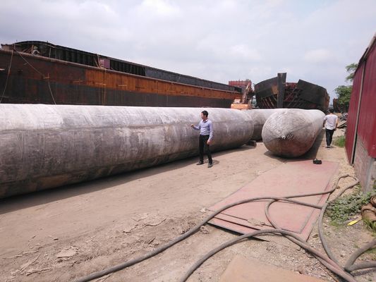 गुणवत्ता आईएसओ 14409:2011 प्रमाणित 1800 मिमी व्यास जहाज लॉन्चिंग एयरबैग के लिए समुद्री अनुप्रयोगों के लिए 6 से 10 वर्ष के जीवनकाल के साथ फैक्टरी