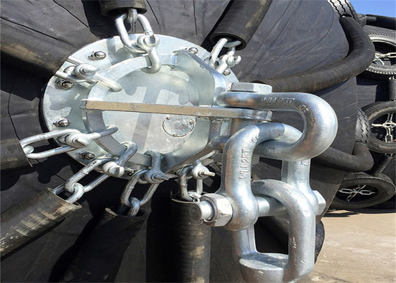 गुणवत्ता D3.3m * L6.5 50/80Kpa वायवीय रबड़ फेंडर एसटीएस रबड़ समुद्री फेंडर फैक्टरी