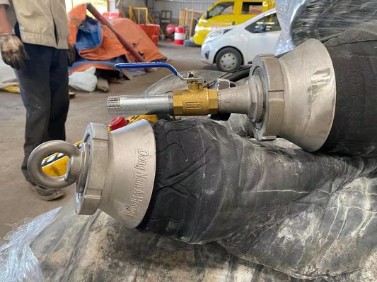 गुणवत्ता नाव लॉन्च करने के लिए समुद्री इन्फ्लैटेबल रबड़ एयरबैग 1.8 * 12 मीटर फैक्टरी