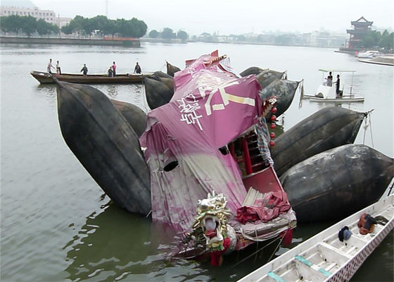 गुणवत्ता ISO 14409 Certified Pneumatic Rubber Fender - Natural Rubber Marine Airbag with 80kpa Working Pressure फैक्टरी