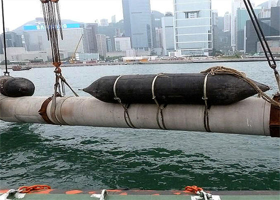 गुणवत्ता ISO 14409 Certified Pneumatic Rubber Fender - Natural Rubber Marine Airbag with 80kpa Working Pressure फैक्टरी