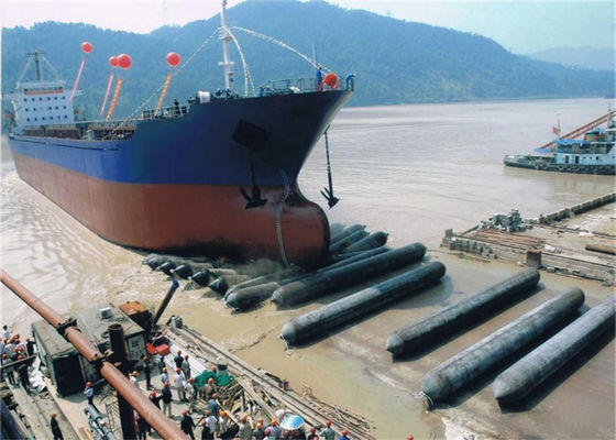गुणवत्ता ISO 14409 Certified Pneumatic Rubber Fender - Natural Rubber Marine Airbag with 80kpa Working Pressure फैक्टरी