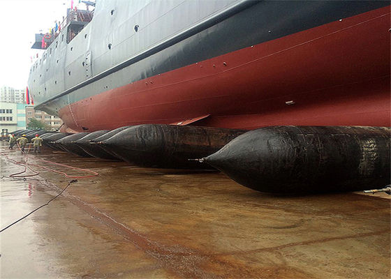 गुणवत्ता Heavy-Duty Marine Rubber Airbag with 4-12 Layers, 0.8-3 M Diameter and Repair Kit for Ship Launching फैक्टरी