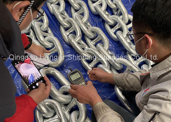 गुणवत्ता स्टेनलेस स्टील समुद्री एंकर चेन कस्टम बड़े धातु 2-7 / 16 फैक्टरी