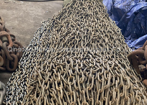 गुणवत्ता मशीनिंग और वेल्डिंग कैलिब्रेटेड जस्ती एंकर चेन 16mm-100mm फैक्टरी